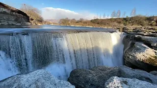Niagara Falls in Montenegro near Podgorica and the airport during the flood