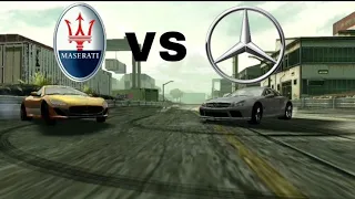 NFS Most Wanted|| MERCEDES-BENZ SL 65 AMG BLACK SERIES vs MASERATI GRANTURISMO MC STRADALE||