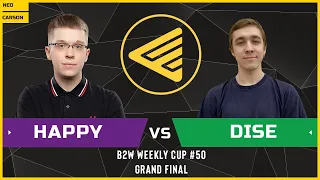 WC3 - B2W Weekly Cup #50 - Grandfinal: [UD] Happy vs Dise [NE]