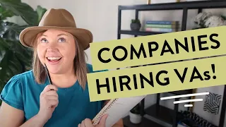 Companies That Hire Work From Home Virtual Assistants