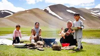 Traditional Organic Village Life | Cooking Over Wood Fire in Beautiful Nature