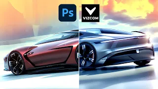 Create Stunning Car Designs in 20 Minutes using Vizcom + Photoshop AI Workflow