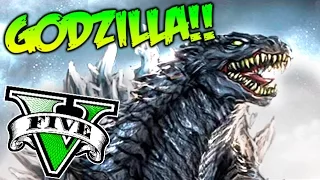 GODZILLA EN GTA V ONLINE LO MATO CON MI EQUIPO!! XDD NO PUEDE SER!! GTA 5 ONLINE Makiman