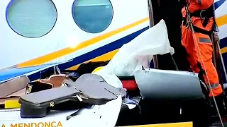 Pertences de Marília Mendonça retirados do avião