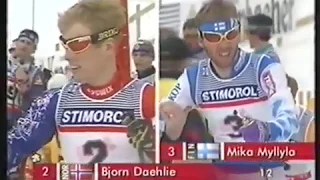 1995 03 13 Чемпионат мира Тандер-Бей лыжные гонки 15 км мужчины гонка преследования свободный стиль