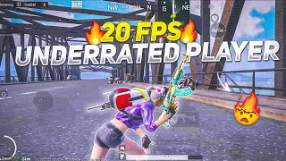 20 Fps Underrated Player 🔥 Monster Player  • Bgmi MONTAGE • Low End Device Boom Baam💥