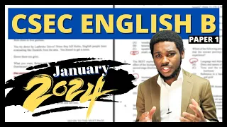 CSEC English B Paper 1 January 2024 ANSWERS + EXPLANATIONS