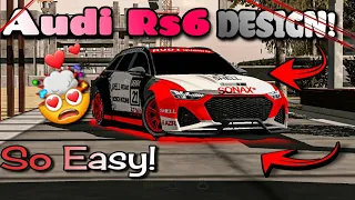 Audi Rs6 Design ll Tutorial ll Car Parking Multiplayer