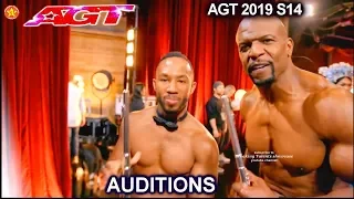 Brandon Coprich Flautist A TWIST Terry Crews Shirtless & Flute | America's Got Talent 2019 Audition