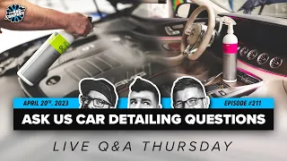 Car Wash Tips, Cleaning Tricks & Detailing Advice! 🚘 Q&A Thursday #211 🔴 April 20th, 2023