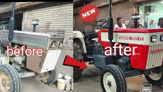 SWARAJ 855 FE Tractor full repaint step by step