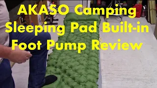 AKASO Camping Sleeping Pad Built-in Foot Pump Review