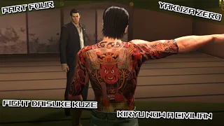 YAKUZA ZERO PART 4 | FIGHT WITH DAISUKE KUZE | LEAVING DOJIMA FAMILY | END OF CHAPTER ONE |