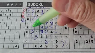 (#8562) Sunday Three Stars Sudoku puzzle. Bonus Extra edition 05-19-2024 Extra part 1 of 4