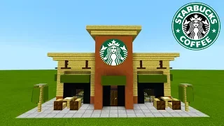 Minecraft Tutorial: How To Make A Starbucks "2019 City Tutorial"