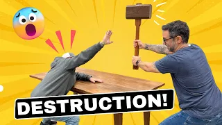 Destroying A Beautiful Dining Table! | The Wood Whisperer