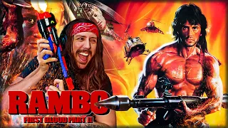 First Time Watching RAMBO FIRST BLOOD PART 2 (1985) Movie Reaction & Commentary