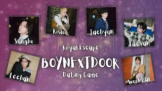 BOYNEXTDOOR Dating Game | Royal Escape | STORY Version | KPOP DATING GAMES