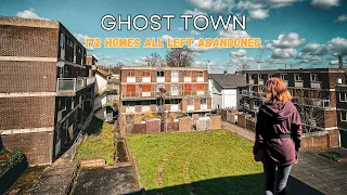 LONDON GHOST TOWN with 172 HOMES all left ABANDONED