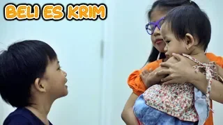 Drama Mama Rempong & Bayi Lucu Belanja | Main Jual Jualan Es Krim Milo Cup, Cone & Ice Cream Walls