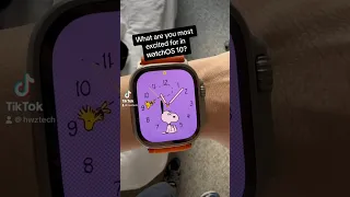 Animated Snoopy ftw! #apple #applewatch #watchos #watchos10 #snoopy #hwzsg #shorts