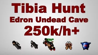 Tibia Hunt: Lvl 50 RP Edron Undead Cave 250k/h Exp