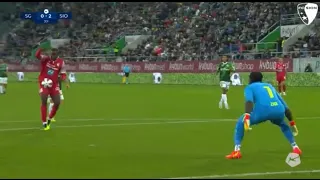 Ghana goalkeeper LAWRENCE ATI-ZIGI denies Mario Balotelli's GOAL