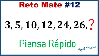 Completa la siguiente secuencia numérica en 5 segundos | Reto 12