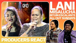 PRODUCERS REACT - Lani Misalucha & Bituin Escalante Kung Ako Na Lang Sana All Out Sundays Reaction