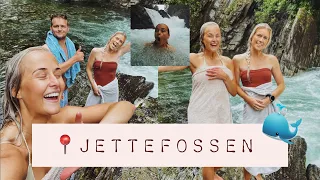 VI BADER VED JETTEFOSSEN