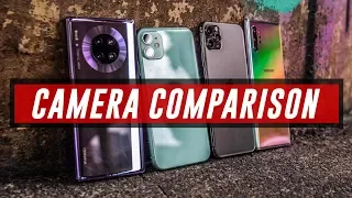 iPhone 11 Pro Max vs Mate 30 Pro vs Note 10+ vs iPhone 11 | Camera Comparison
