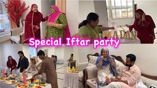 1st Roza Iftar In our NEW FLAT | Ramadan Table Decor ✨ | Dawat for Family & Quran Khwani 🤲🏽💚