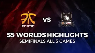 FNATIC vs KOO TIGERS Highlights All games Semi Final FNC vs KOO 2015 LoL World Championship