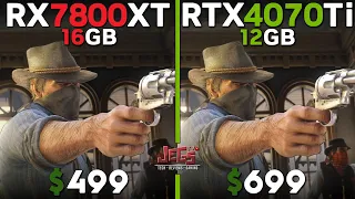 RX 7800 XT vs RTX 4070 Ti | Tested in 15 games