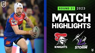 NRL 2023 | Newcastle Knights v Melbourne Storm | Match Highlights