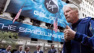 Richard Branson launches to space aboard Virgin Galactic rocket plane