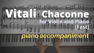 Vitali - Chaconne in gm for Violin and Piano: PIano Accompaniment [Fast]