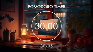 8 - Hour Study With Me ★︎ 30/05 Pomodoro Timer ★︎ Study With Me 📚 Focus Station