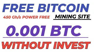 New Cloud Mining Website 2021 / Free Bitcoin Mining Website 2021 / 450 Gh/s Power Get Free