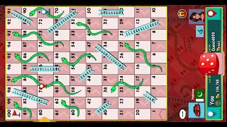 snakes and ladders #game 2 players | Match 75 | snakes and ladders #gameplay | #games | #match