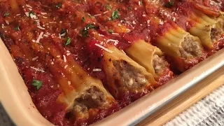 Meat Manicotti Recipe • Delicious Stuffed Pasta! 🥰 - Episode 69