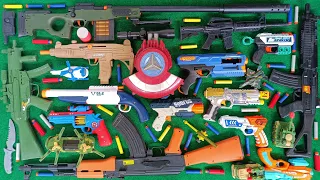 Collecting 7 Sniper Rifles And AK 47 Captain America Nerf Guns Toys Glock Pistol Magnum Revolver M16