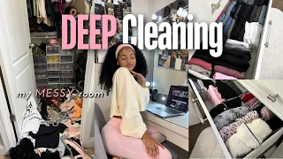 DEEP Clean & Organize My MESSY Room | Getting My Life Together Ep. 1