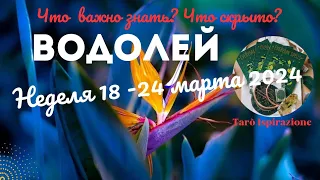 ВОДОЛЕЙ♒НЕДЕЛЯ 18 - 24 МАРТА 2024🌈ЧТО ВАЖНО ЗНАТЬ? ЧТО СКРЫТО? ✔️ГОРОСКОП ТАРО Ispirazione