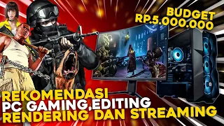 Rekomendasi PC 5 Jutaan Untuk Gaming,Editing,Rendering,Streaming Full HD