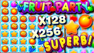 x597 win / Fruit Party big wins & free spins compilation! #6