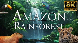 Amazon Rainforest 8K ULTRA HD | Animals of Amazon Jungle | Nature Amazon Forest