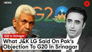 J&K LG Manoj Sinha Reacted On Pakistan Objection To G20 Summit Being Held In Srinagar