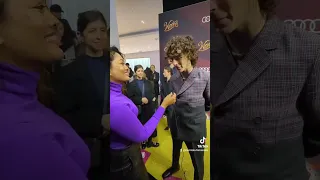 Timothee Chalamet surprises fans in Toronto for Wonka premiere