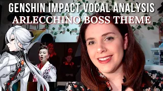 Versatile Vocalist Analyses Genshin Impact - Arlecchino Boss Theme (Reaction + Lyrics)